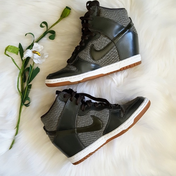 nike dunk sky hi khaki